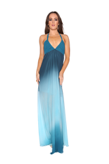 Aqua Ombre maxi dress