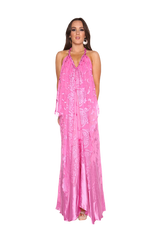 Pink Devore empress gown