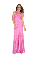 Pink Devore empress gown