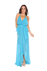 Blue empress maxi dress